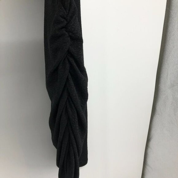 Only One black ultra flattering shimmery glitter black vneck ruched side dress - Picture 5 of 15